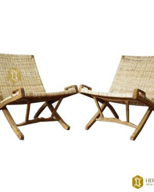 Cane Woven Foldable Easy Chair