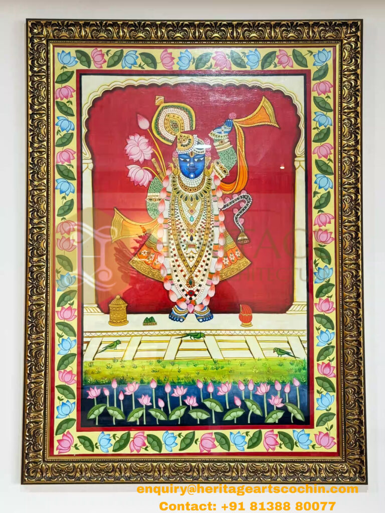 Lord Shrinathji Pichwai Painting (1)