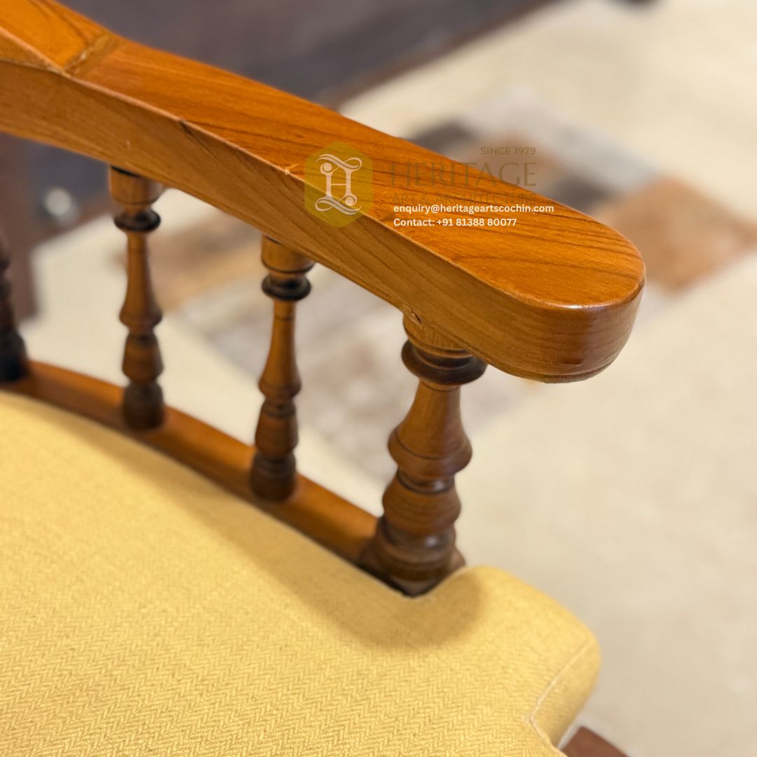 Samavṛtta Cane and Teak Chair - Image 4
