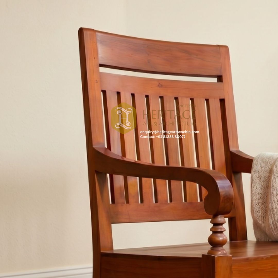 Solara Wooden Rocking Chair - Image 3