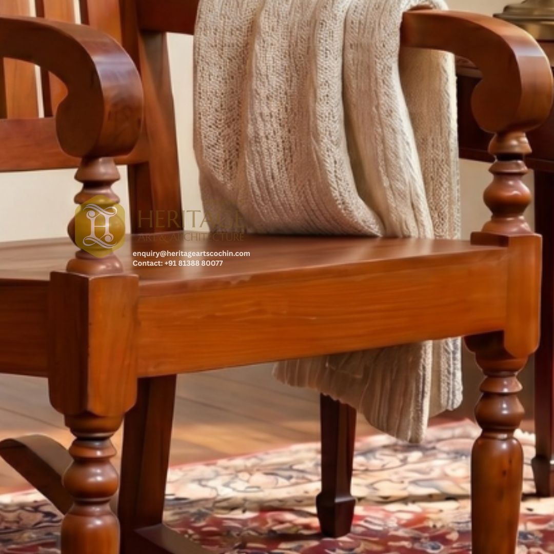 Solara Wooden Rocking Chair - Image 2