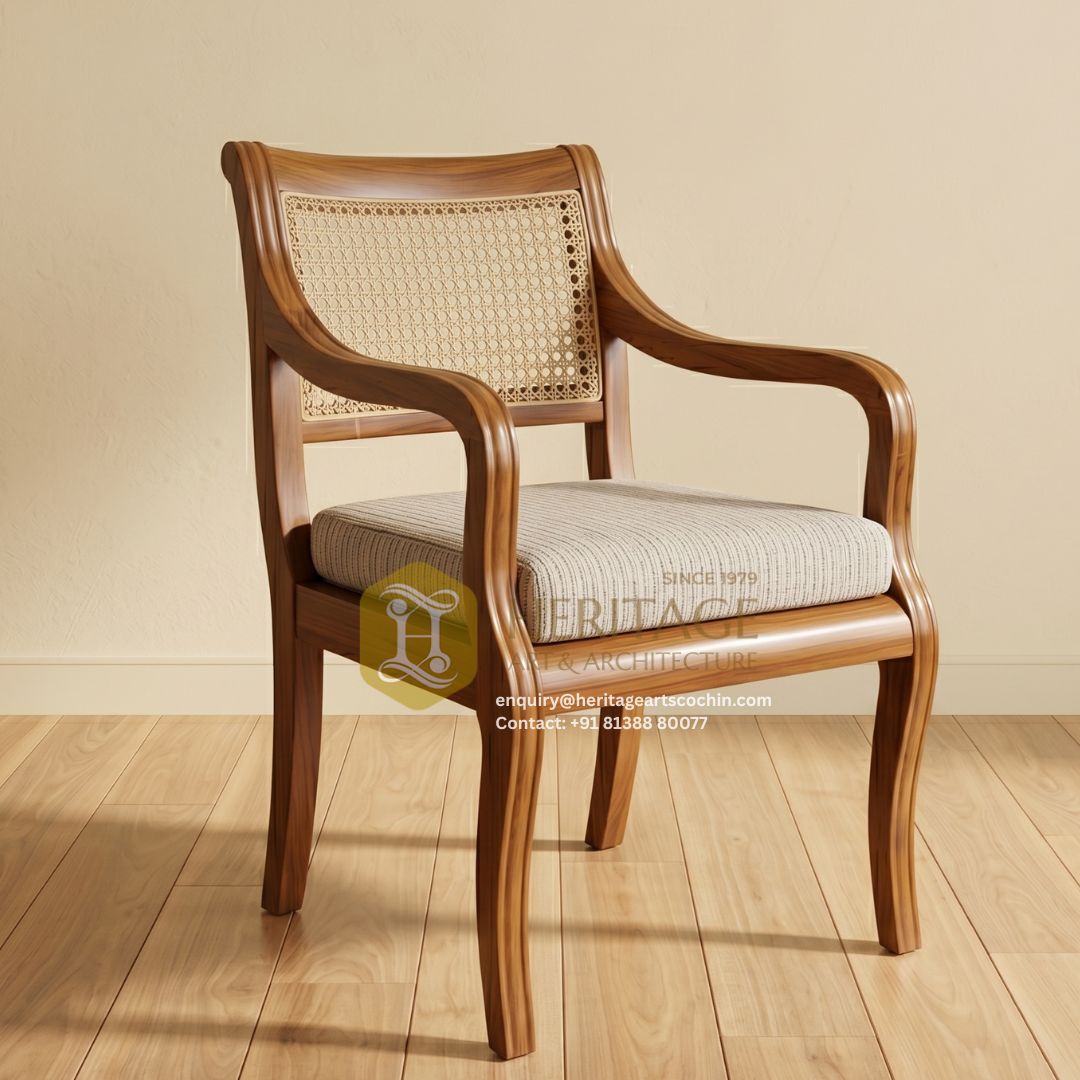 Tanvika Wooden Arm Chair