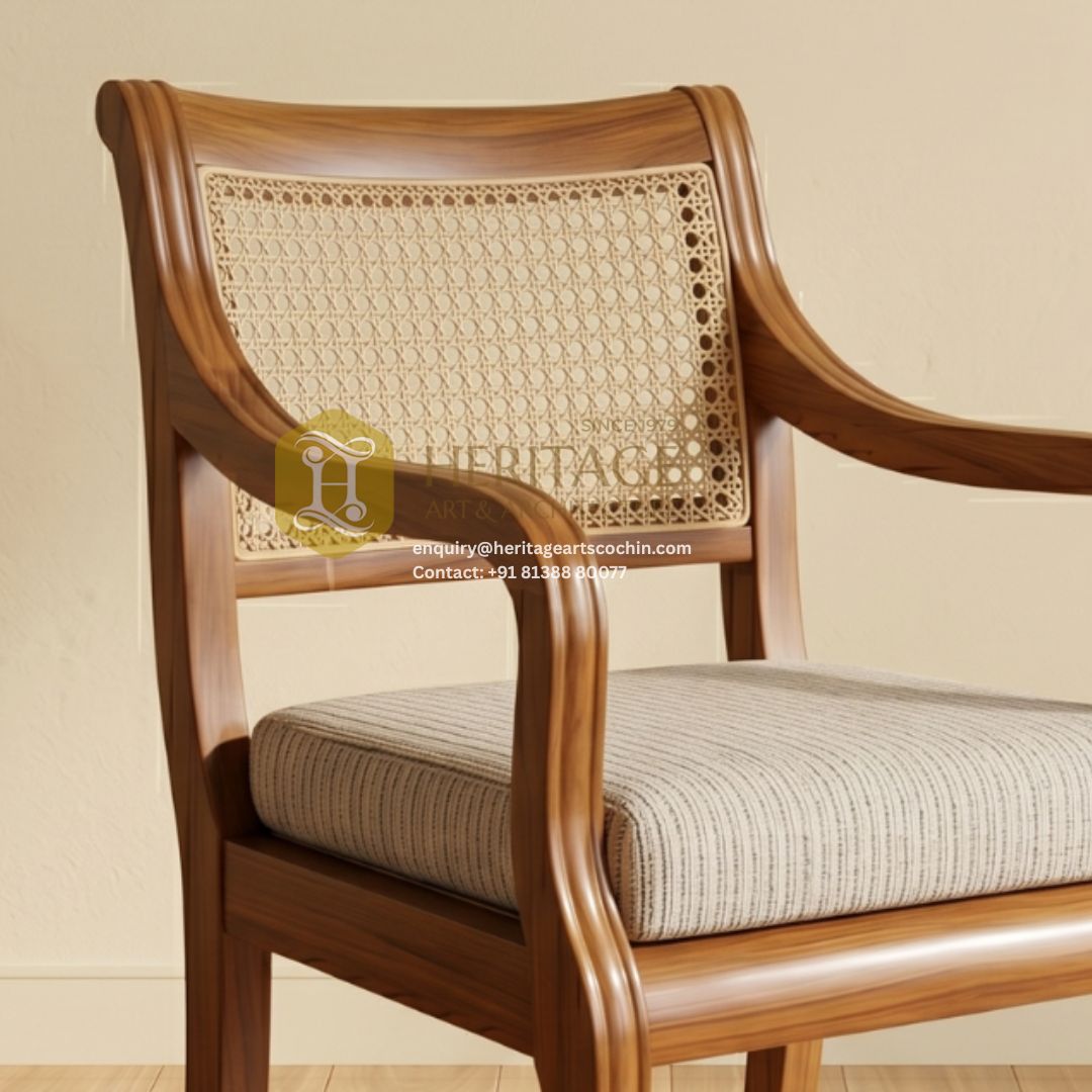 Tanvika Wooden Arm Chair - Image 2