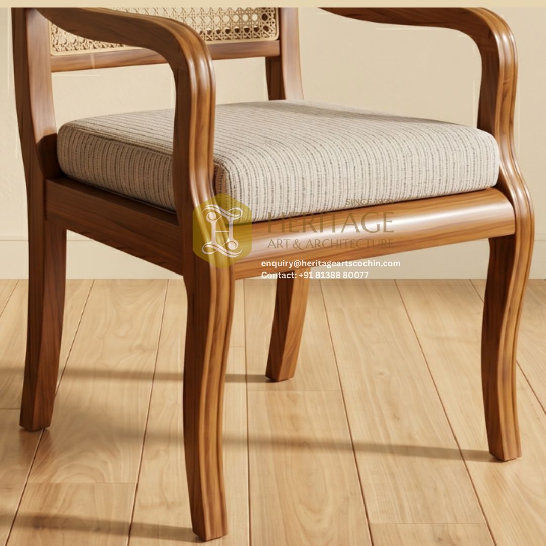 Tanvika Wooden Arm Chair - Image 4