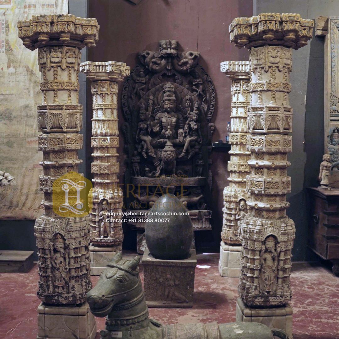 Hand Carved Marble Pillar
