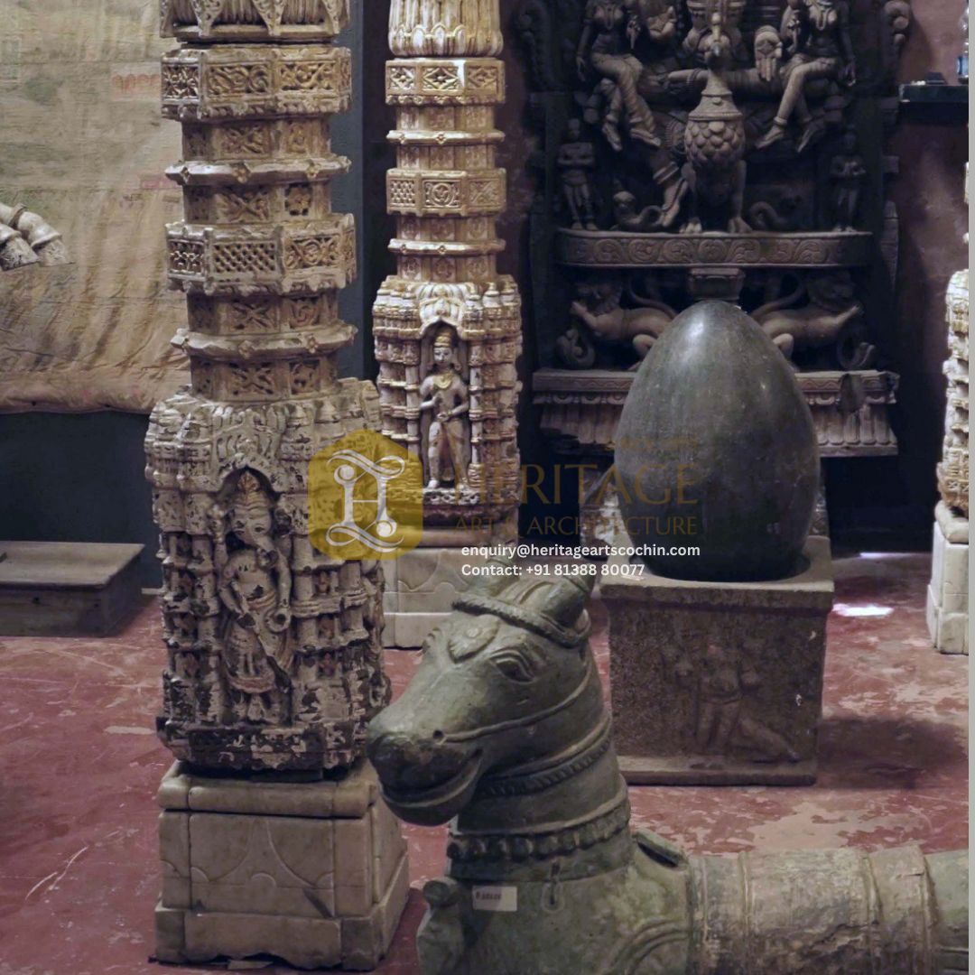 Hand Carved Marble Pillar - Image 4
