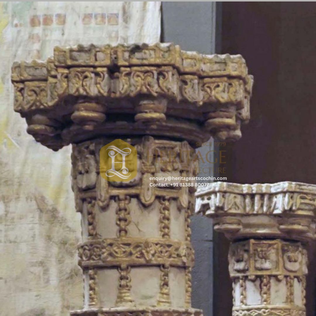 Hand Carved Marble Pillar - Image 2