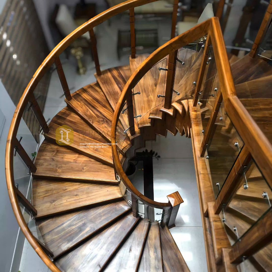 Pradakshina Spiral Wooden Staircase - Image 2