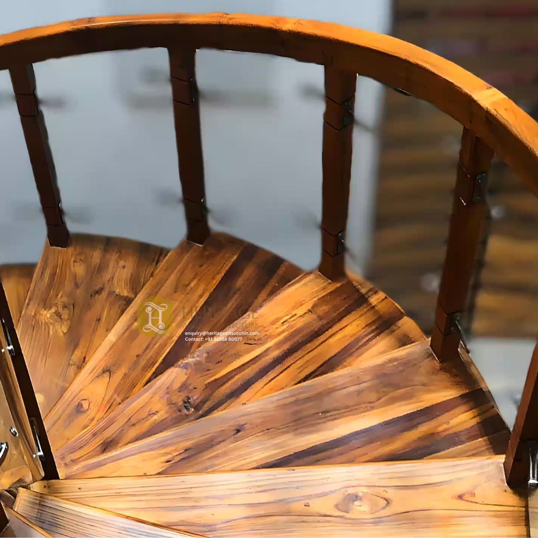 Pradakshina Spiral Wooden Staircase - Image 3