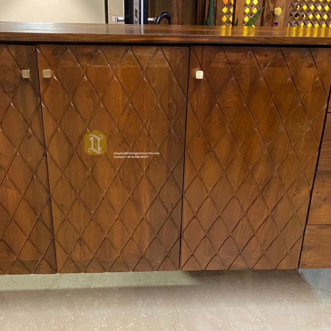 Thulika Wooden Storage Cabinet - Image 4