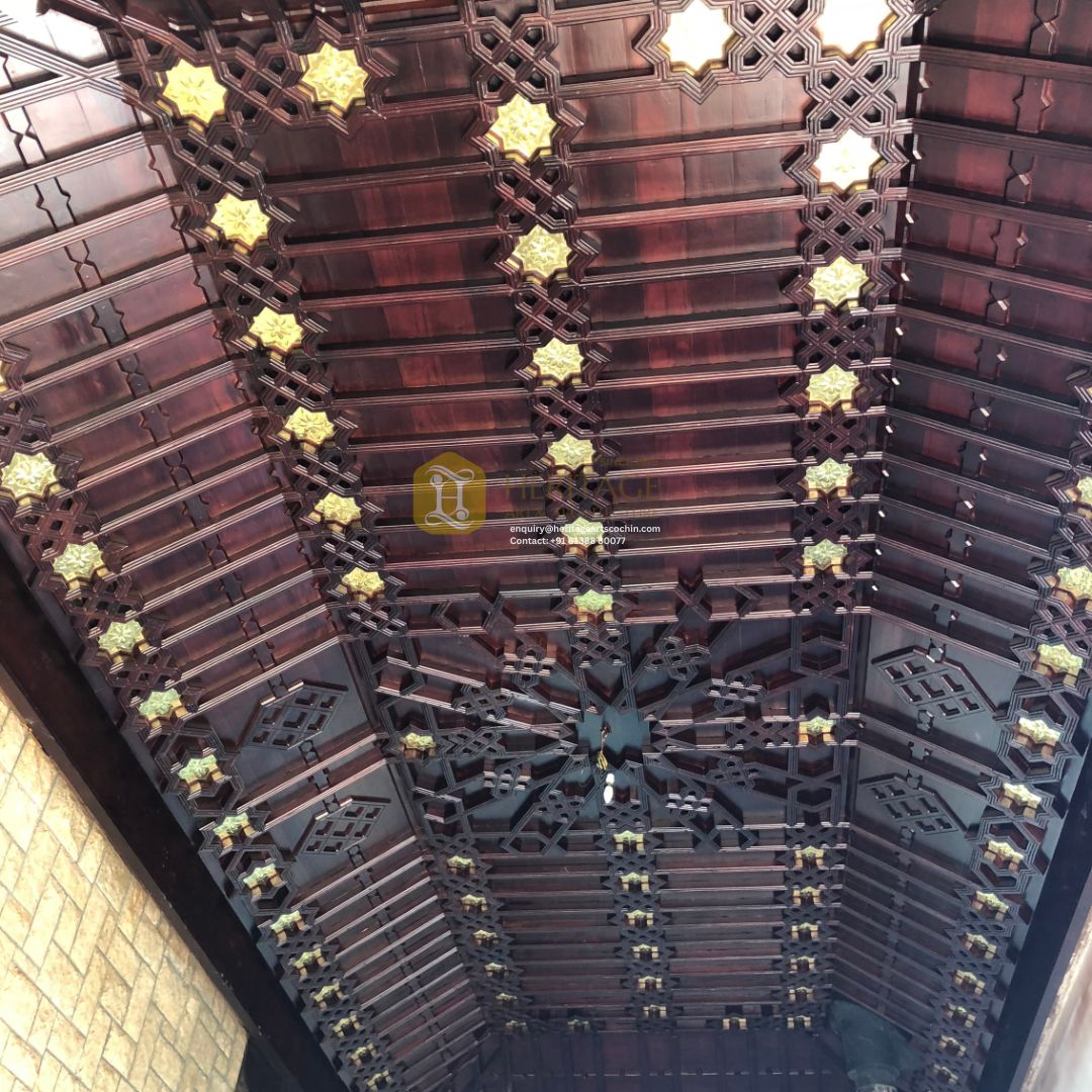 Raajasabha Wooden Ceiling