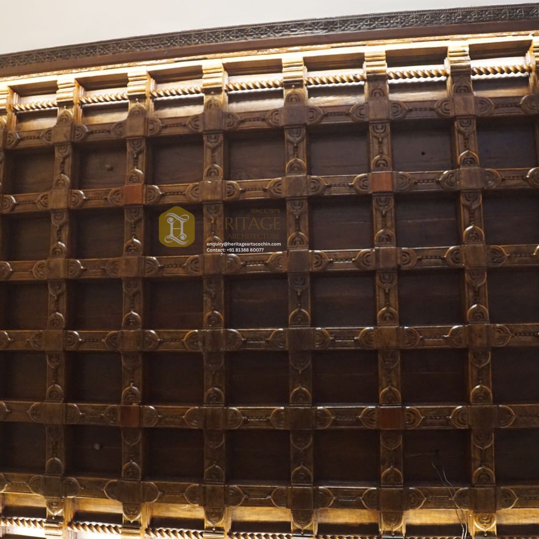 Vihaayas Hand Carved Wooden Ceiling - Image 2