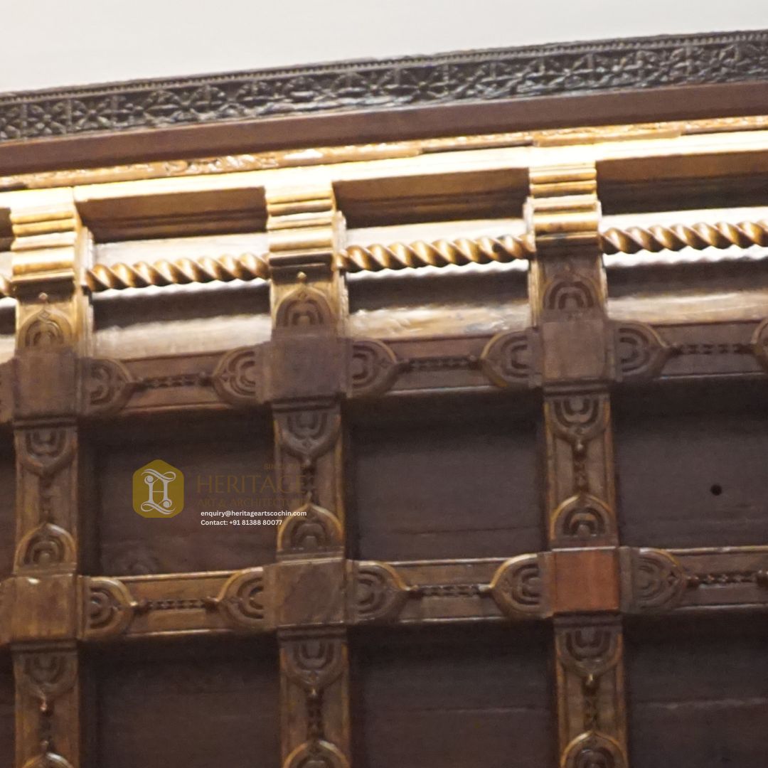 Vihaayas Hand Carved Wooden Ceiling - Image 4