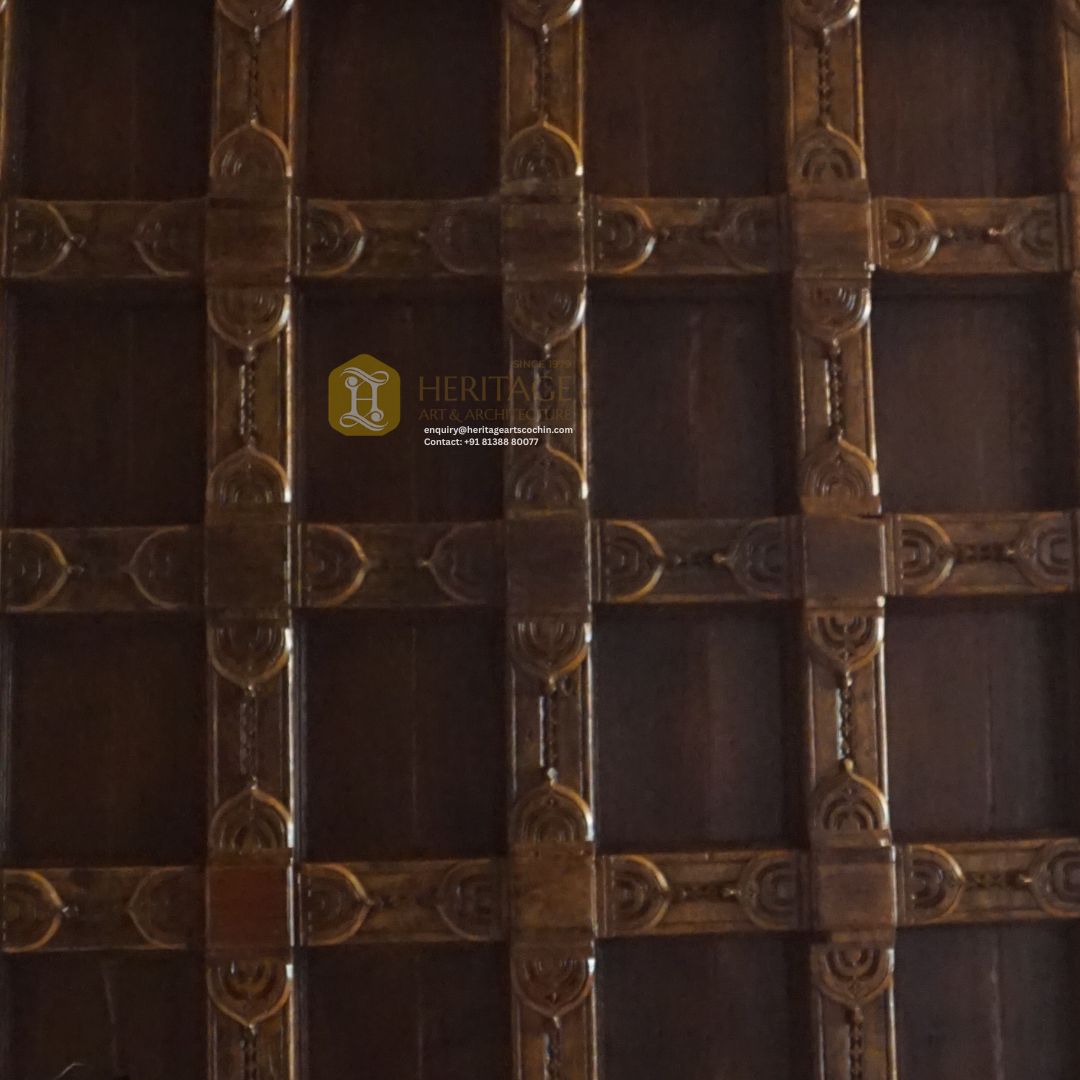 Vihaayas Hand Carved Wooden Ceiling - Image 5