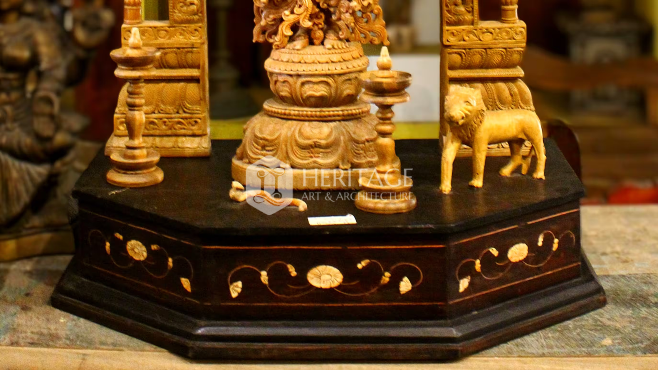Brass inlay furniture